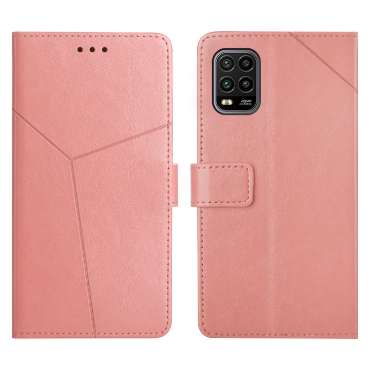 

For Xiaomi Mi 10 Lite 5G Y Stitching Horizontal Flip Leather Phone Case(Rose Gold)