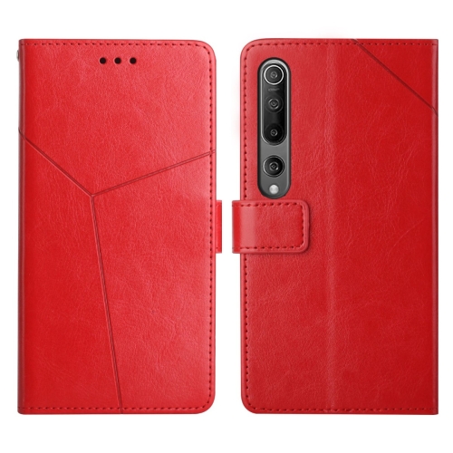 

For Xiaomi Mi 10 / Mi 10 Pro Y Stitching Horizontal Flip Leather Phone Case(Red)