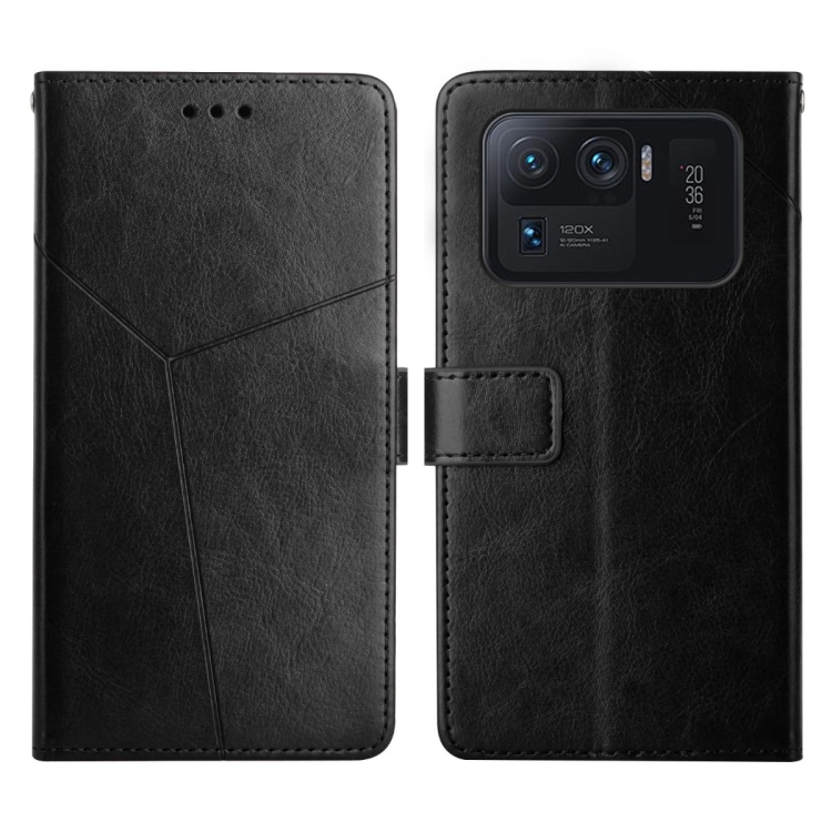 

For Xiaomi Mi 11 Ultra Y Stitching Horizontal Flip Leather Phone Case(Black)