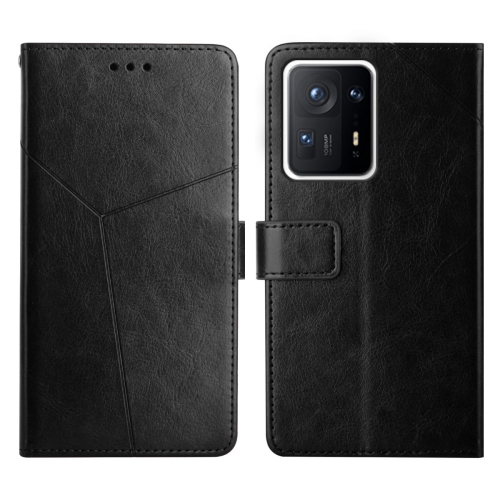 

For Xiaomi Mi Mix4 Y Stitching Horizontal Flip Leather Phone Case(Black)