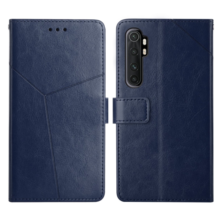 

For Xiaomi Mi Note 10 Lite Y Stitching Horizontal Flip Leather Phone Case(Blue)