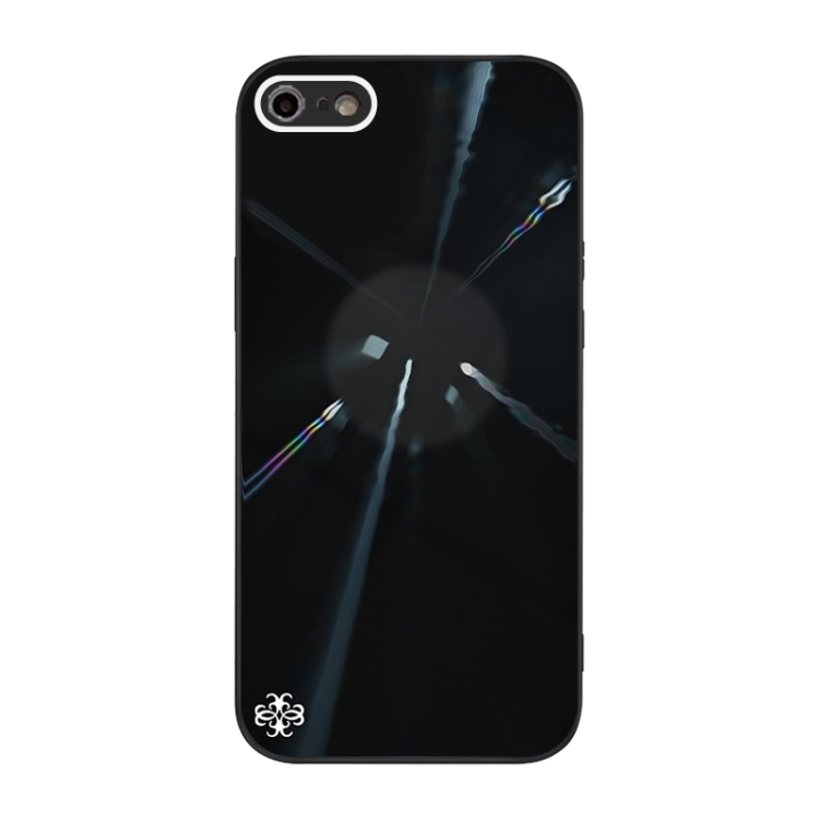 

Convex Lens Texture TPU + Tempered Glass Phone Case For iPhone SE 2022 / SE 2020 / 8 / 7(Black)