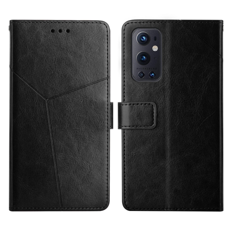 

For OnePlus 9 Pro Y Stitching Horizontal Flip Leather Phone Case(Black)