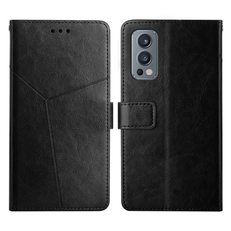 

For OnePlus Nord 2 5G Y Stitching Horizontal Flip Leather Phone Case(Black)