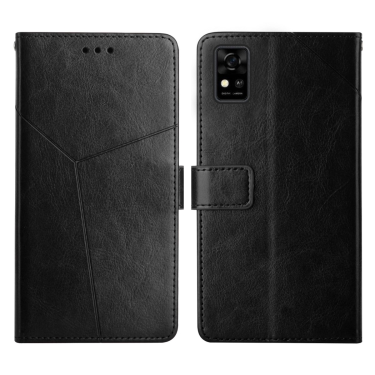 

For ZTE Blade A31 Y Stitching Horizontal Flip Leather Phone Case(Black)