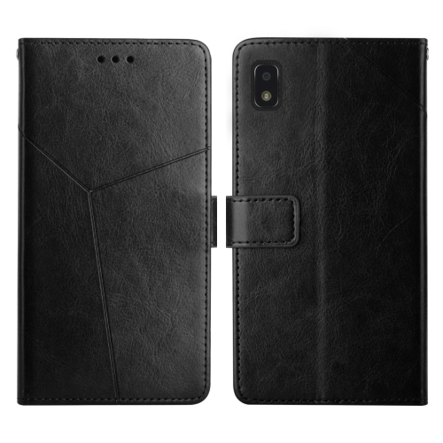

For ZTE Blade L210 Y Stitching Horizontal Flip Leather Phone Case(Black)