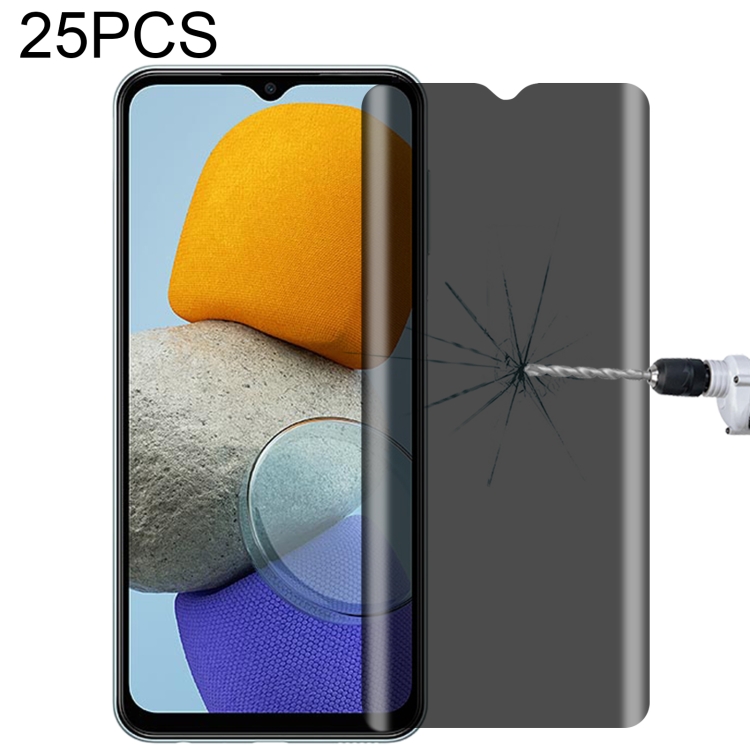 

25 PCS Full Cover Anti-peeping Tempered Glass Film For Samsung Galaxy M23