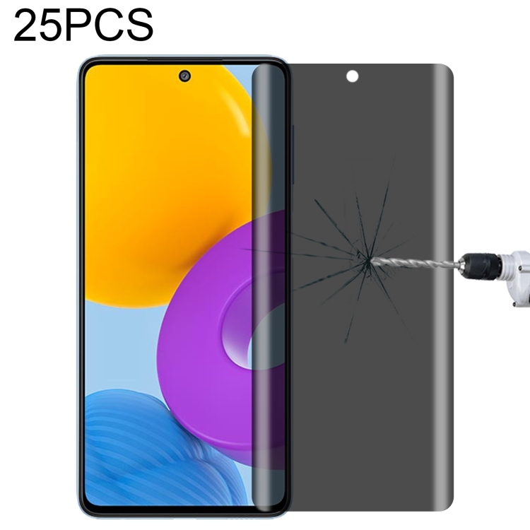 

25 PCS Full Cover Anti-peeping Tempered Glass Film For Samsung Galaxy M52 5G
