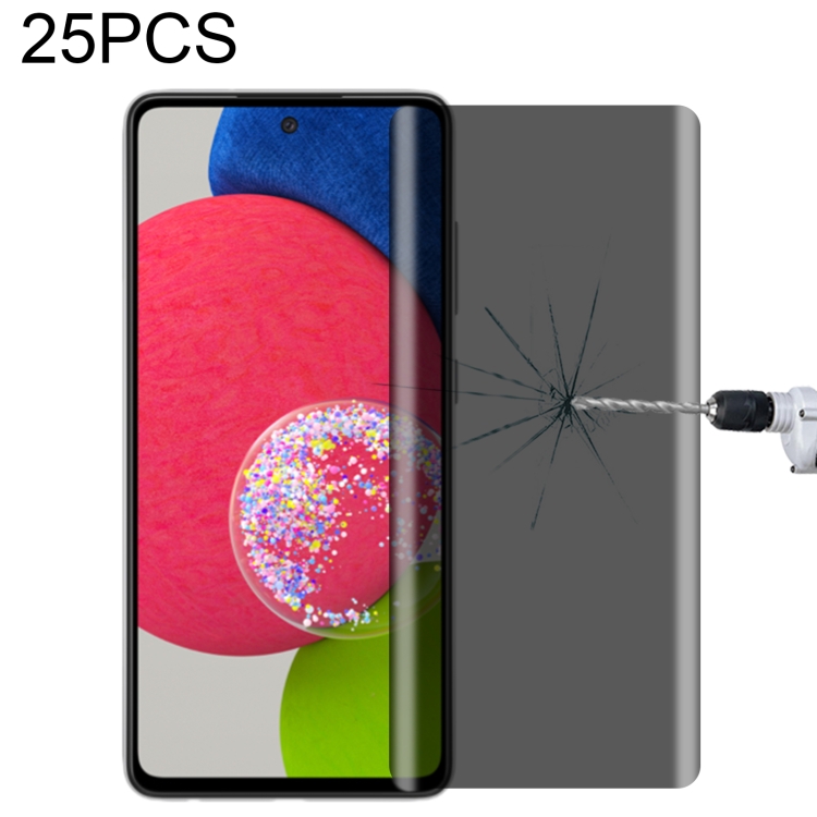 

25 PCS Full Cover Anti-peeping Tempered Glass Film For Samsung Galaxy A52s 5G