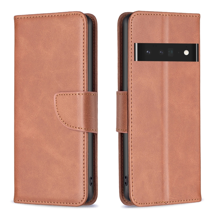 

For Google Pixel 7 Pro 5G Lambskin Texture Leather Phone Case(Brown)