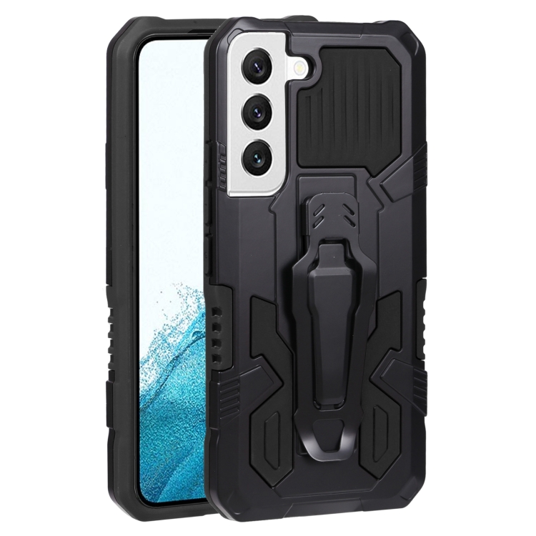 

For Samsung Galaxy S22 5G Armor Warrior Shockproof PC + TPU Phone Case(Black)