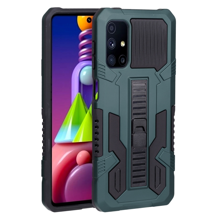 

For Samsung Galaxy M52 5G All Inclusive Double-color TPU + PC Phone Case(Green)