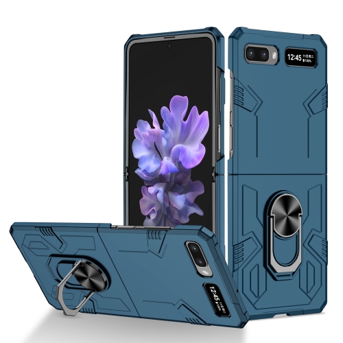 

For Samsung Galaxy Z Flip 5G Matte UV Shockproof Phone Case(Dark Blue)