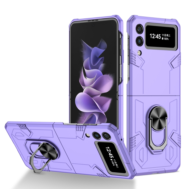 

For Samsung Galaxy Z Flip3 5G Matte UV Shockproof Phone Case(Purple)