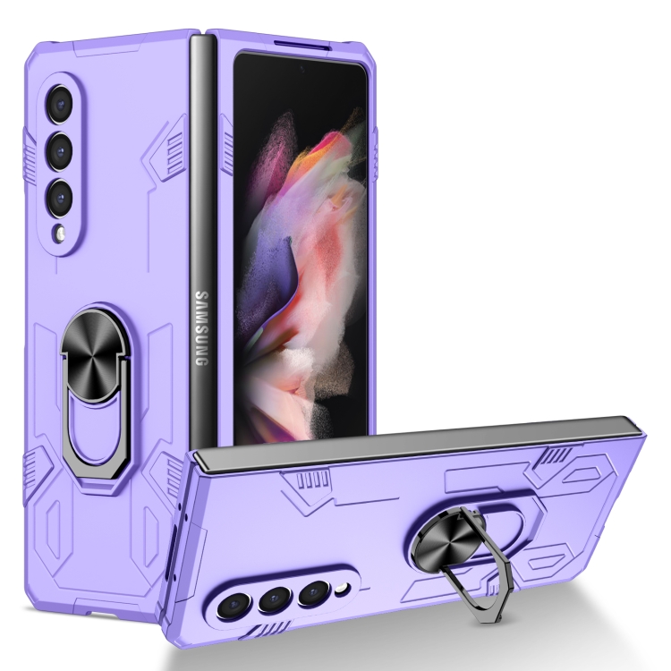 

For Samsung Galaxy Z Fold3 5G Matte UV Shockproof Phone Case(Purple)