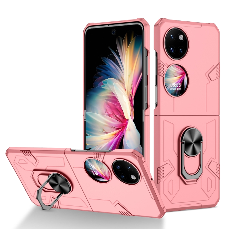 

For Huawei P50 Pocket Matte UV Shockproof Phone Case(Pink)