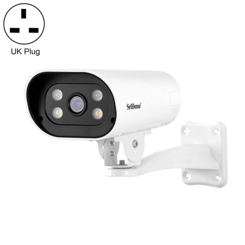 

SriHome SH037B 4MP Full Color Night Vision IP66 Waterproof Bullet Camera, POE Version, UK Plug
