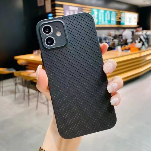 

For iPhone 12 Pro Max Radiating Frosted PP Phone Case(Black)