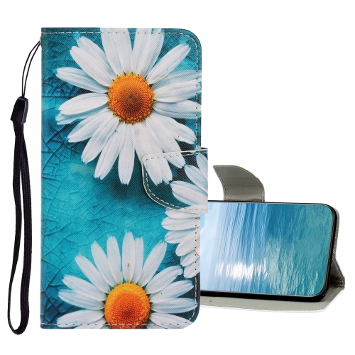 

For Samsung Galaxy A73 5G Colored Drawing Pattern Flip Leather Case(Daisy)