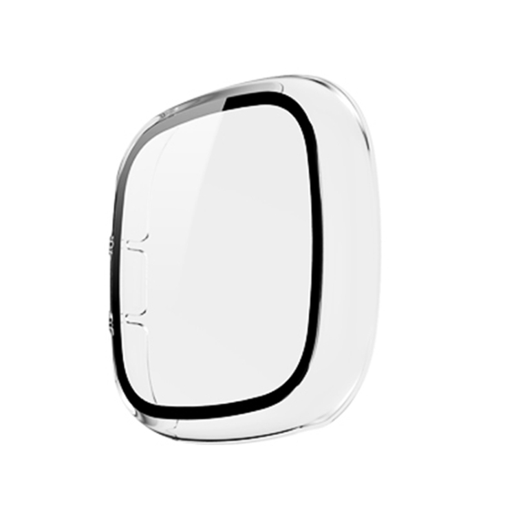 

For Fitbit Versa 3 / Versa / Sense Frosted PC +Tempered Glass Watch Case(Transparent)