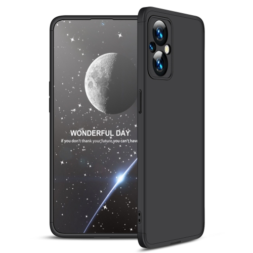 

For OPPO Reno7 Z 5G / A96 5G / Reno7 Lite / F21 Pro 5G / OnePlus Nord N20 5G GKK Three Stage Splicing Full Coverage PC Phone Case(Black)