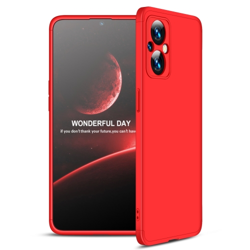 

For OPPO Reno7 Z 5G / A96 5G / Reno7 Lite / F21 Pro 5G / OnePlus Nord N20 5G GKK Three Stage Splicing Full Coverage PC Phone Case(Red)