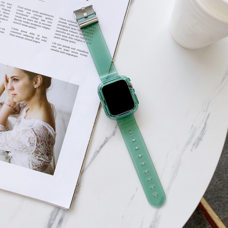 

Sports Watch Band For Apple Watch Ultra 49mm / Series 8&7 45mm / SE 2&6&SE&5&4 44mm / 3&2&1 42mm(Green)