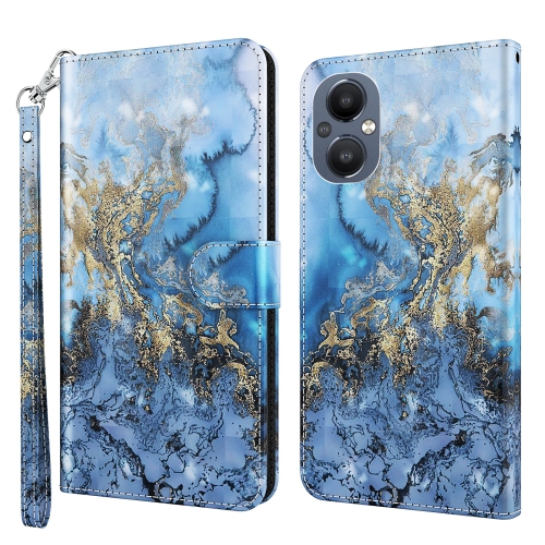 

For OnePlus Nord N20 5G / OPPO A96 5G 3D Painting Pattern Flip Leather Phone Case(Milky Way)