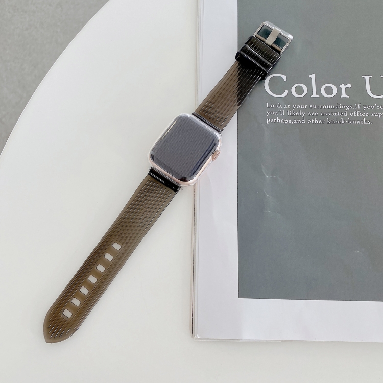 

Vertical Texture Glacier Watch Band For Apple Watch Series 7 41mm / 6&SE&5&4 40mm / 3&2&1 38mm(Brown)