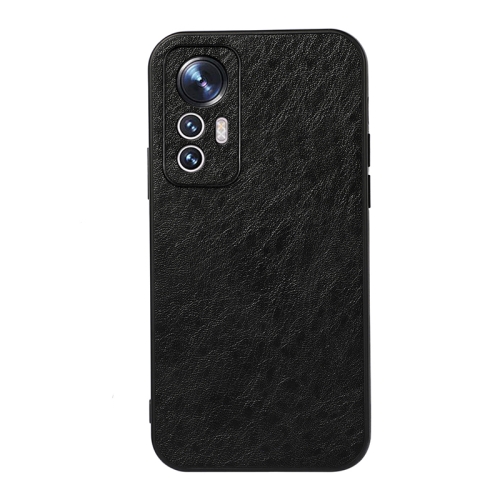 

For Xiaomi Mi 12 Lite Accurate Hole Crazy Horse Texture PU Phone Case(Black)