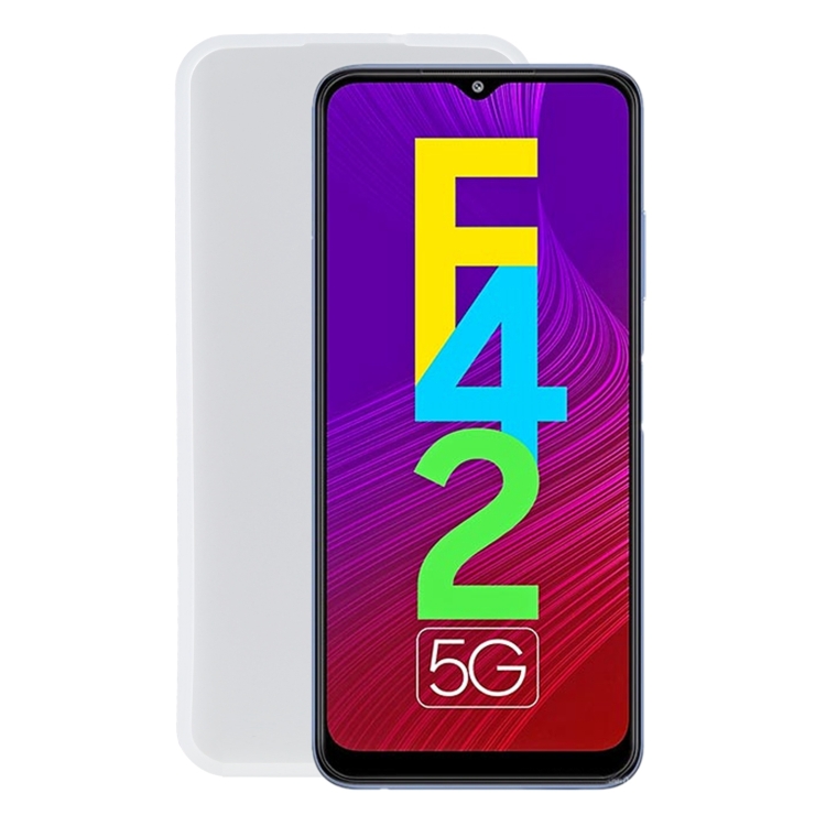 

For Samsung Galaxy F42 5G TPU Phone Case(Transparent White)