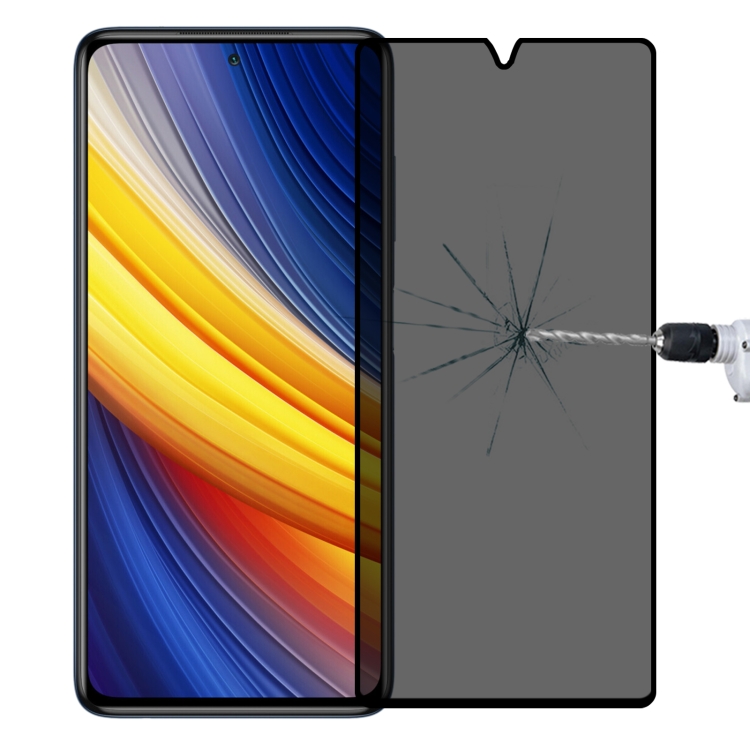 

Full Cover Anti-peeping Tempered Glass Film For Xiaomi Poco X3 Pro