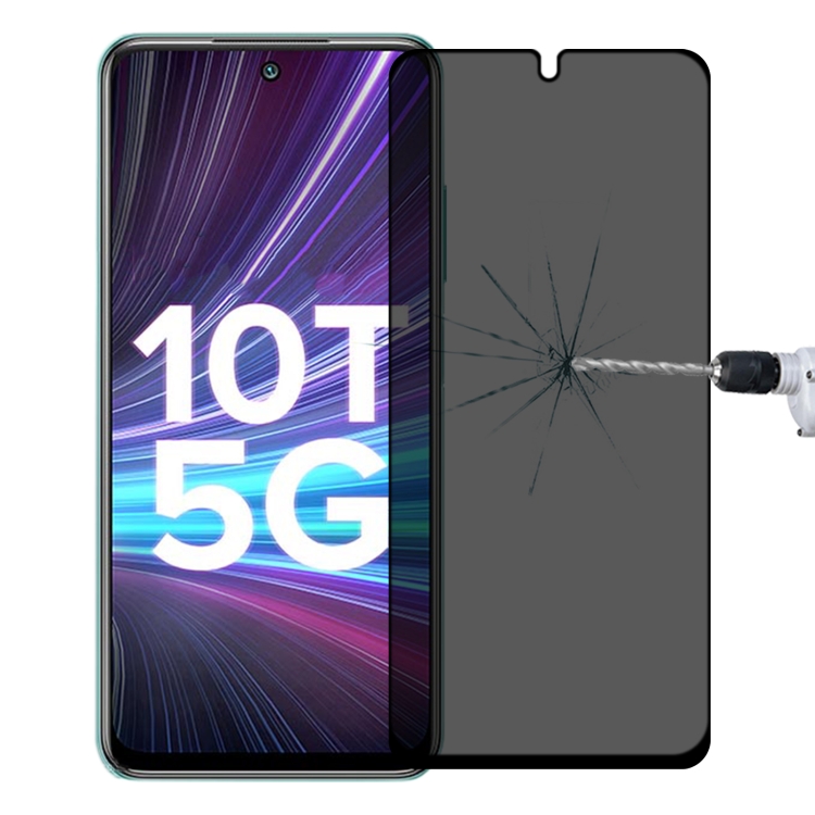 

Full Cover Anti-peeping Tempered Glass Film For Xiaomi Redmi Note 10T 5G