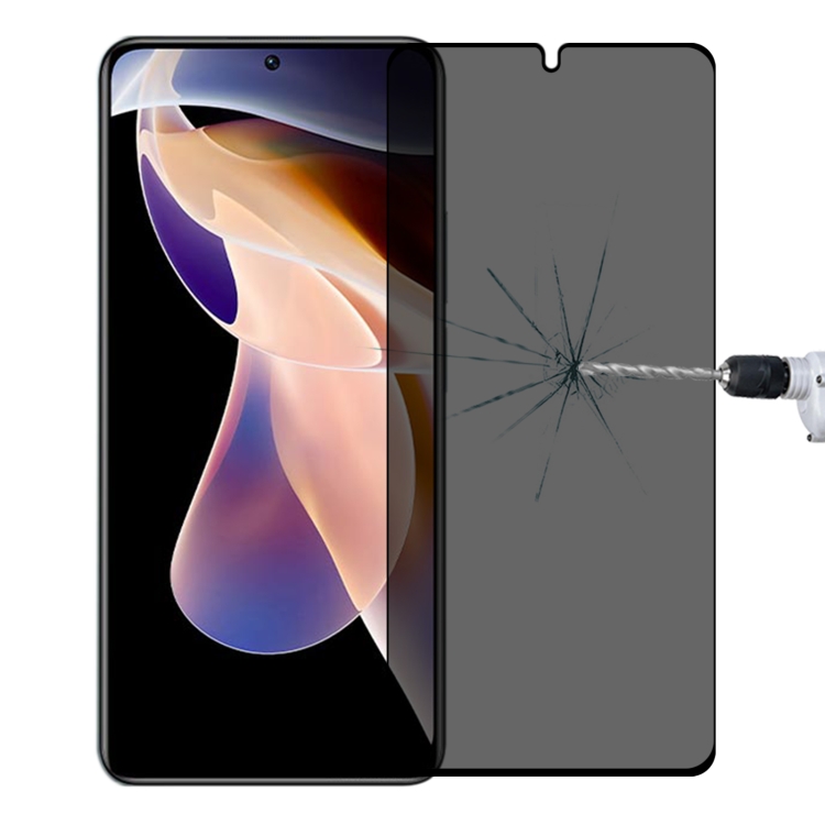 

Full Cover Anti-peeping Tempered Glass Film For Xiaomi Redmi Note 11 Pro+ 5G