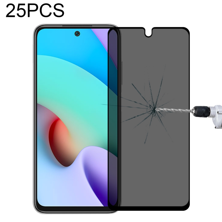

25 PCS Full Cover Anti-peeping Tempered Glass Film For Xiaomi Redmi Note 11 CN Version