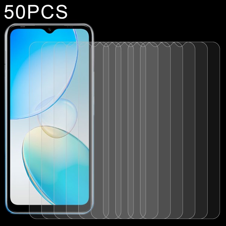 

50 PCS 0.26mm 9H 2.5D Tempered Glass Film For Infinix Hot 12