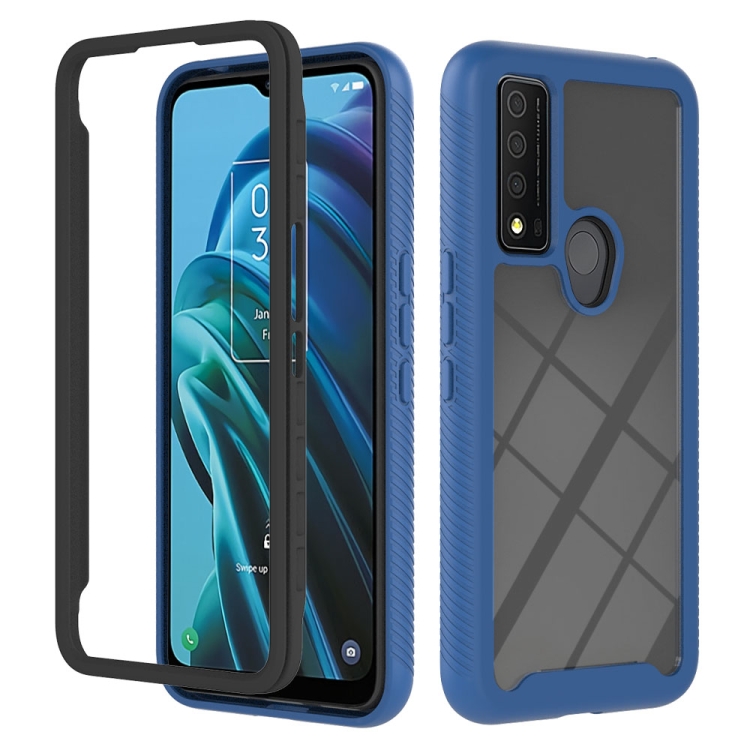 

For TCL 30 XE 5G Starry Sky Solid Color Series PC + TPU Phone Case(Blue)
