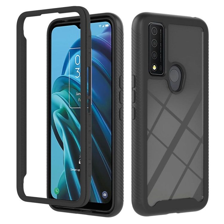 

For TCL 30 XE 5G Starry Sky Solid Color Series PC + TPU Phone Case(Black)