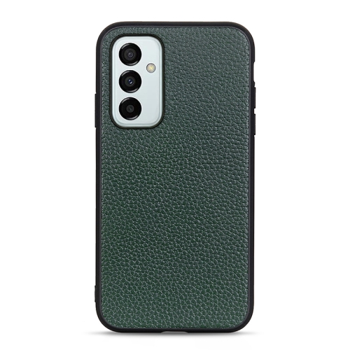 

For Samsung Galaxy M23 / F23 5G Litchi Texture Genuine Leather Phone Case(Green)