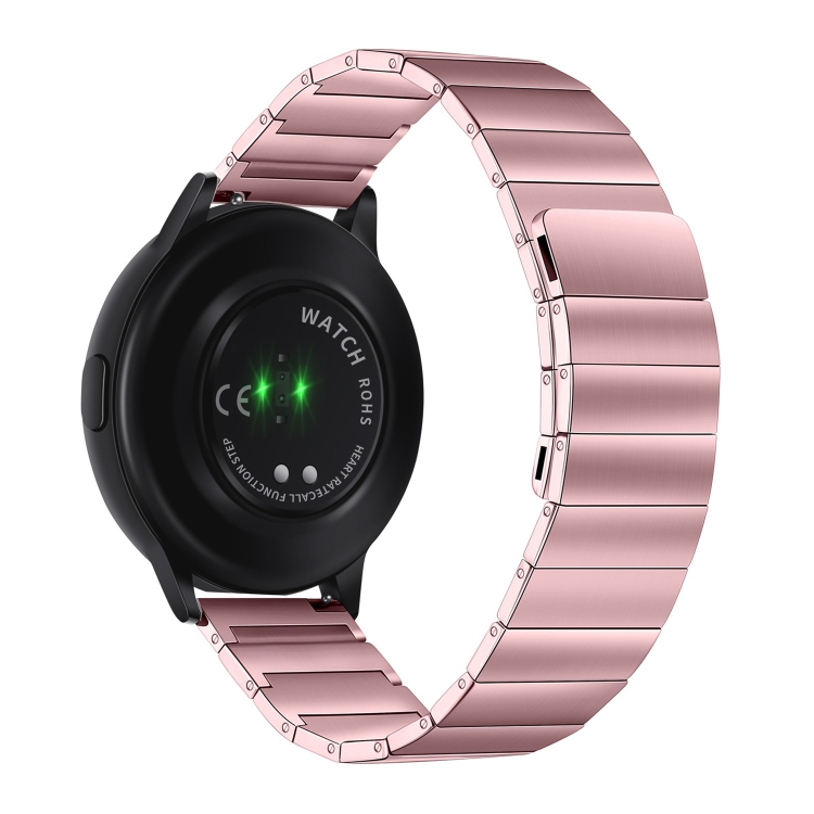 

22mm Universal Magnetic Attraction Steel Watch Band(Pink)