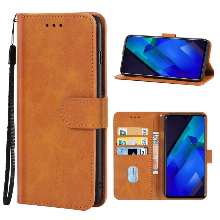 

For Infinix Note 12 / G88 Leather Phone Case (Brown)