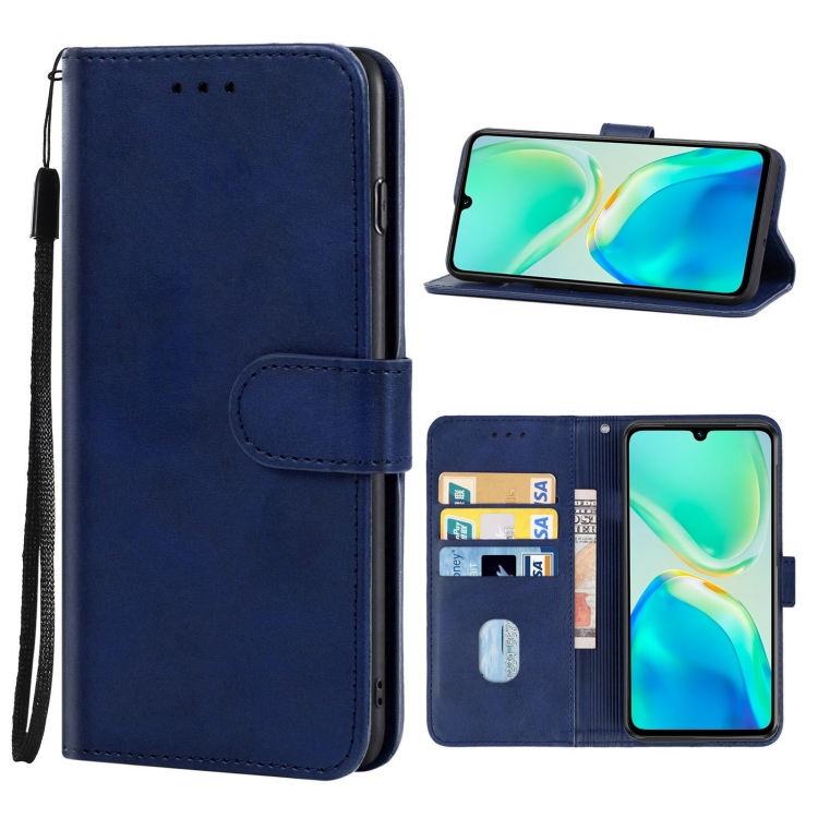 

For vivo S15e Leather Phone Case (Blue)