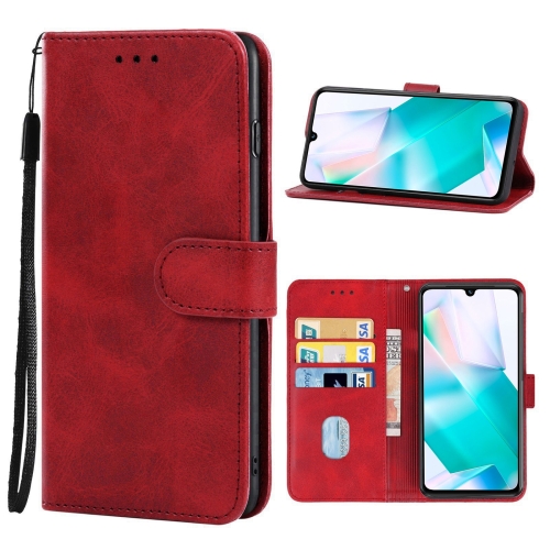 

For vivo T1 Snapdragon 778G Leather Phone Case (Red)
