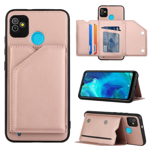 

For Tecno Pop5 Skin Feel PU + TPU + PC Phone Case(Rose Gold)
