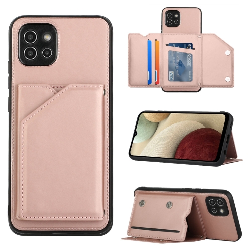 

For Samsung Galaxy A03 164mm Skin Feel PU + TPU + PC Phone Case(Rose Gold)