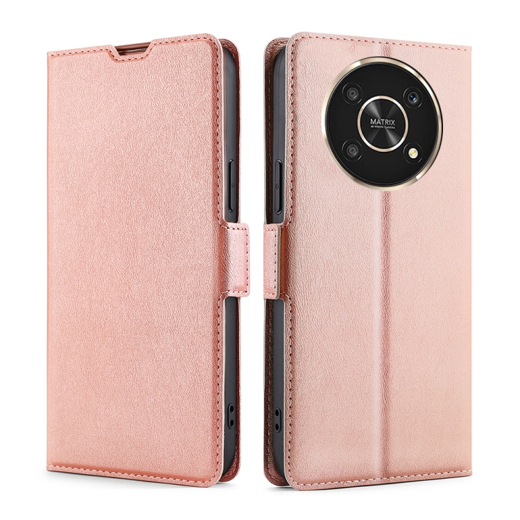 

For Honor X30 Ultra-thin Voltage Side Buckle Flip Leather Case(Rose Gold)