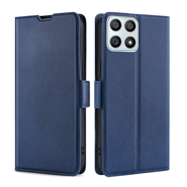 

For Honor X30i Ultra-thin Voltage Side Buckle Flip Leather Case(Blue)