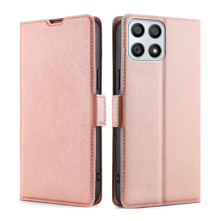 

For Honor X30i Ultra-thin Voltage Side Buckle Flip Leather Case(Rose Gold)