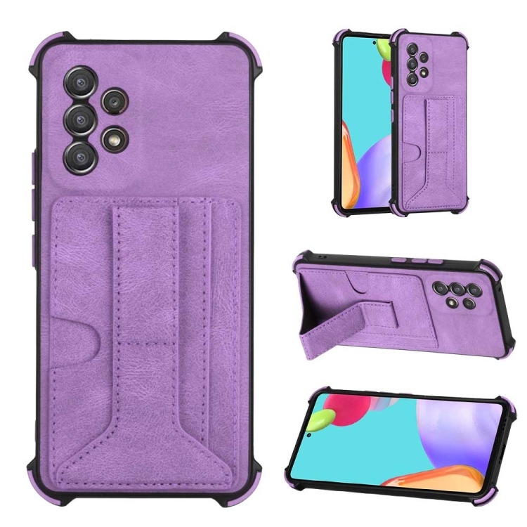 

For Samsung Galaxy A53 5G Dream PU + TPU Four-corner Shockproof Phone Case(Purple)