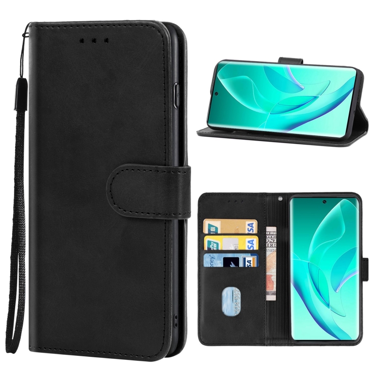

For Honor 60 Leather Phone Case(Black)